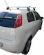 Menabo Menabo Aluminium Dachträger Für Fiat Punto 3D 2012+ mit Dachträgerfüßen Silber