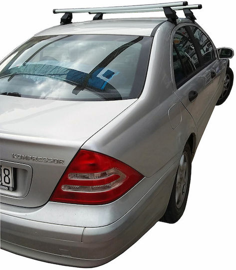 Menabo Таванни Стелки За Автомобил От Алуминий За Mercedes-Benz C Class 4D Комплект С Крака Сребрист МП.МW203.05
