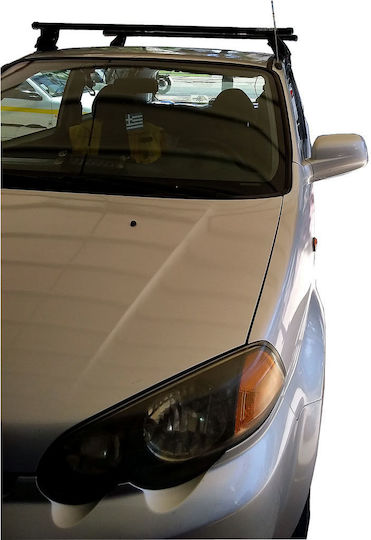 Menabo Steel Car Roof Bars for Honda HR-V 3D Set with Roof Rack Legs Silver M.P.HRV.06