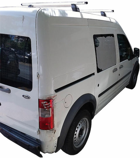Menabo Μπάρες Οροφής Αλουμινίου για Ford Transit Connect (Σετ με πόδια) Ασημί