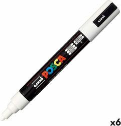 BigBuy Marker permanent Alb 1buc