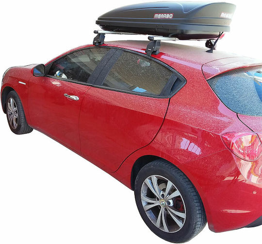Menabo Roof Bars Aluminum (with Roof Rack Legs) Silver ΜΠ