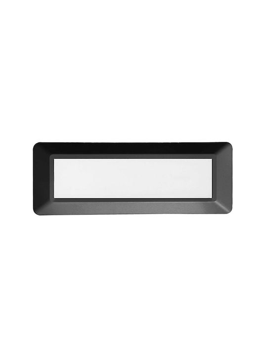 Aca Επιτοίχια Εξωτερική Πλαφονιέρα LED IP65 4W με Θερμό Λευκό Φως 23x8x8εκ.