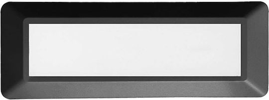 Aca Επιτοίχια Εξωτερική Πλαφονιέρα LED IP65 4W με Θερμό Λευκό Φως 23x8x8εκ.