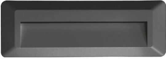Aca SLIM32 Wandmontierte Außenbeleuchtung Deckenleuchte IP65 2W mit Warmweißem Licht 23x8x8cm