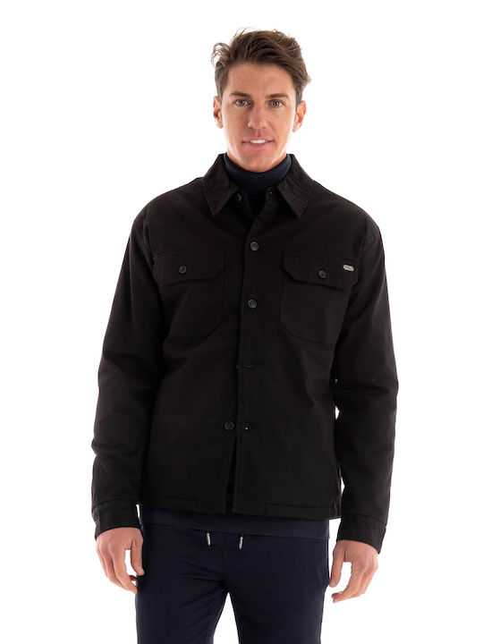 Gianni Lupo Herren Winter Jacke Lässig Black