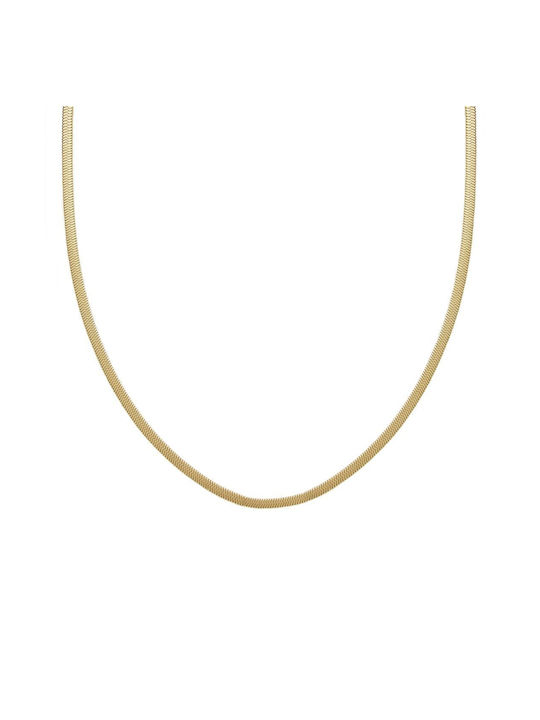 Edblad Chain Neck made of Steel Gold-Plated Length 45cm