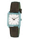Arabians Men's Watch 36mm Battery with Brown Leather Strap