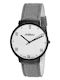 Arabians Men's Watch 40mm Battery with Gray Leather Strap