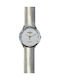 Arabians Men's Watch 37mm Battery with Silver Leather Strap