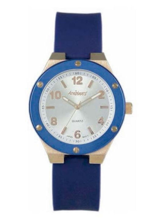 Arabians Men's Watch 40mm Battery with Blue Leather Strap
