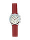 Arabians Men's Watch 44mm Battery with Red Leather Strap