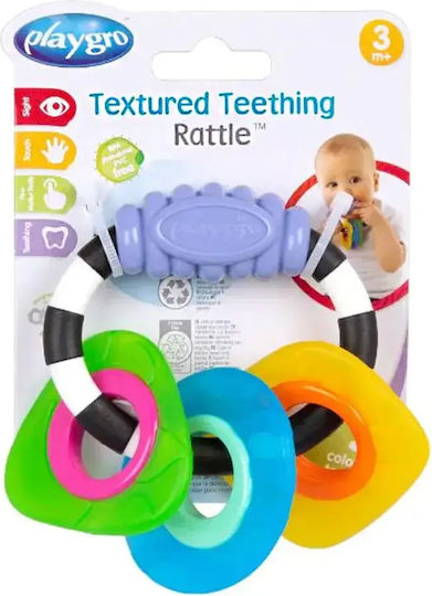Playgro Teething Rattle made of Silicone for 3 m+
