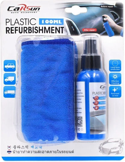 Carsun Cloth Microfiber Cleaning for Interior Plastics - Dashboard Car Blue