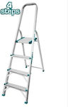 Total Ladder Aluminum with 4 Steps