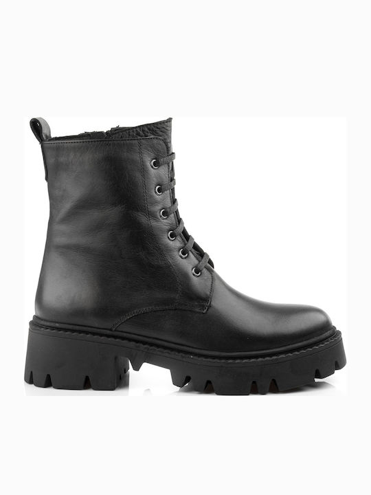Ghete dama de piele Negru