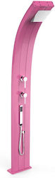 Status Design Pool Shower Solar Aluminum Purple