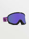Volcom Footprints Ski & Snowboard Goggles Kids Purple with Lens in Purple Color