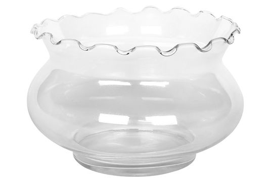 Keskor Dekorative Schüssel Glas Transparent 16x16x11cm 1Stück