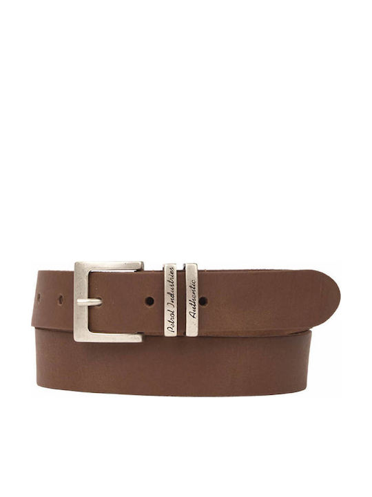 Petrol Industries Herren Gürtel Leder Beige