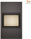 Saven Vatra XXL Κεραμική Ξυλόσομπα 10.2kW Black