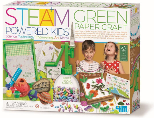 4M Steam Powered Kids / Green Paper Craft Εργαστήριο για 5+ Ετών