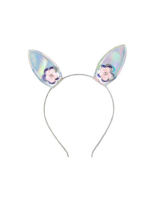 Great Pretenders Silver Kids Headband with Ears