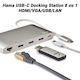 HAMA 8 σε 1 USB-C Docking Station με 4K PD Ethernet Ασημί