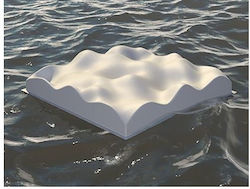 Alphacoustic Oceanos Satz Hörabsorptionsmaterialien in Osterkerzen Wellen-Design (6 Stück)