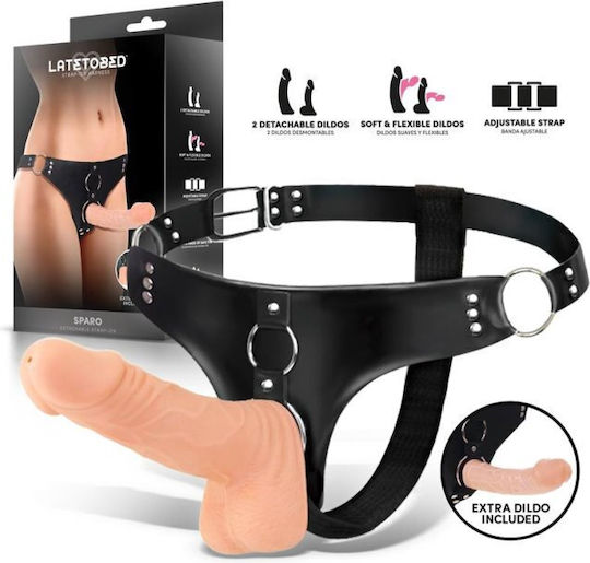 Sparo Detachable Strap-on 2 Dildo Realistic Gurtzeug mit Dildo