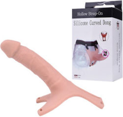 Strap-on Silicone με Dildo σε Ροζ Χρώμα