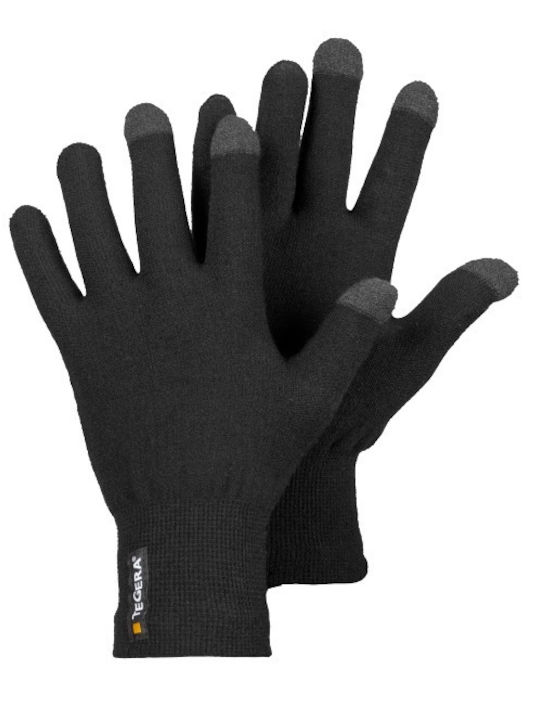 Tegera Unisex Woolen Gloves Black