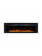 ElectricSun Wandmontiert Elektrischer Kamin 10W 183x45cm Schwarz
