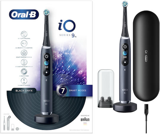 Oral-B Io Series 9n Electric Toothbrush Battery with Pressure Sensor and Travel Case Black