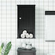 vidaXL Bathroom Cabinet L40xD27xH71.5cm Black