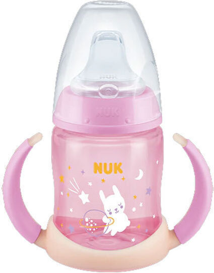 Nuk First Choice+ Educational Sippy Cup Plastic with Handles Pink for 6m+m+ 150ml