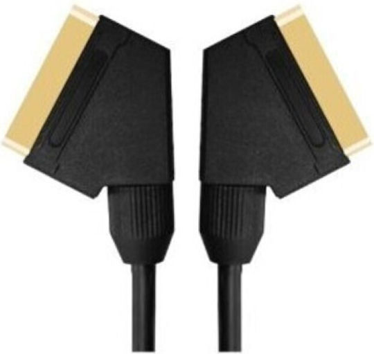 Digicult Καλώδιο Scart мъжки - Scart мъжки 1.5м Златист SC1003B