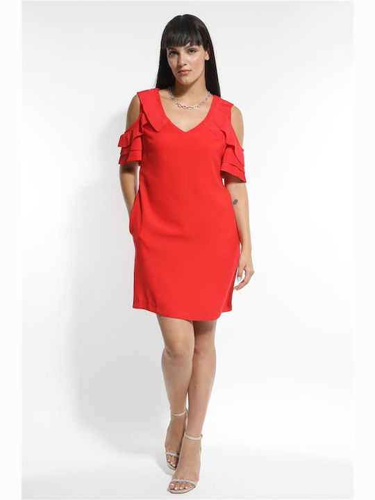 Derpouli Mini Rochie Red