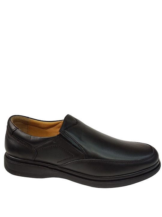 Torino Shoes Leder Herren Freizeitschuhe Anatomisch Schwarz