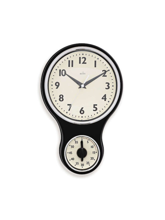 Acctim Wall Clock Plastic White