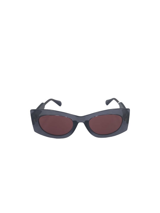 Max & Co Women's Sunglasses with Gray Plastic Frame and Red Lens XT19521