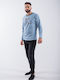 Cherry Underwear Men's Winter Pajamas Set Light Blue