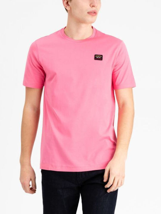 Paul & Shark Men's Short Sleeve Blouse Pink