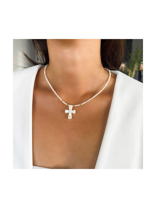 Margaritari Gold Cross 14K with Chain