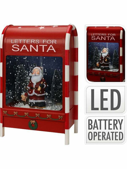 Koopman Christmas Illuminated Decorative Red with Music 40x25x15cm.