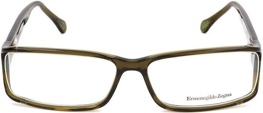 Zegna Plastic Eyeglass Frame Green