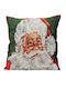 Kaemingk Christmas Decorative Pillow Square Green 43x43cm Green Santa Claus