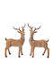 Koopman Christmas Figure Deer Beige Height 32.5cm