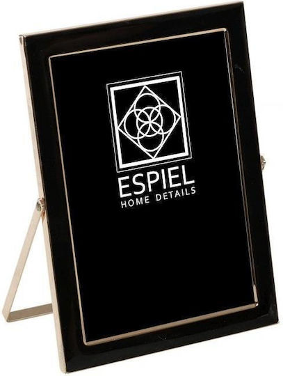 Espiel Rama Foto Metalică Cu Cadru Negru 3 Bucăți