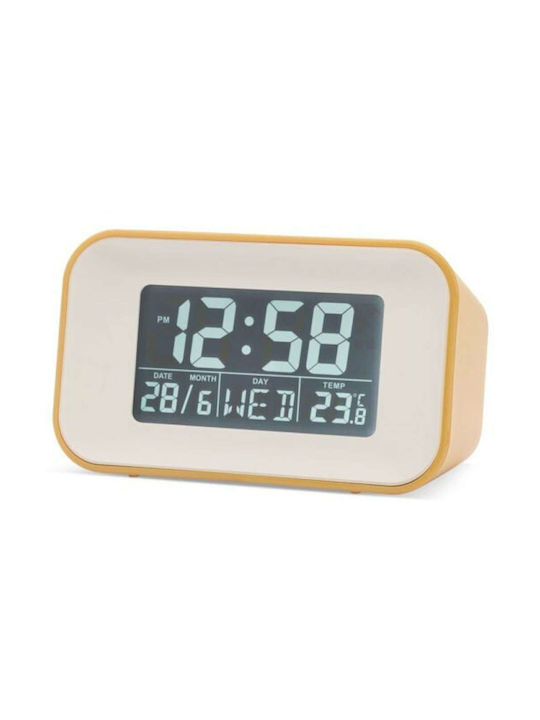 Acctim Tabletop Digital Clock with Alarm White ACCTIM15861